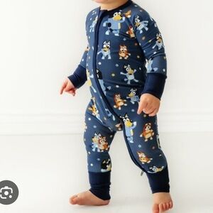 💥RARE💥 Little Sleepies Bluey Dance Mode Zippy (3-6 Months)
